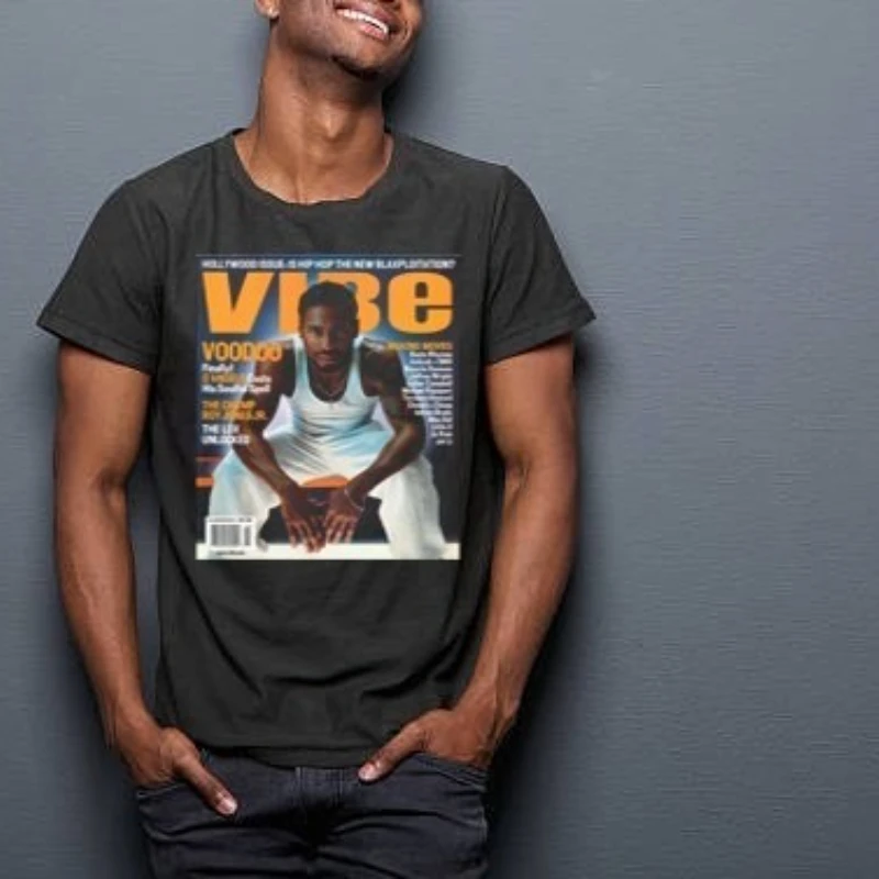 New Style Rest in Peace D'Angelo Vibe Cover 2025 T-Shirt Singer Brown Sugar Mens Graphic Tshirts Streetwear Portrait Short-sleev