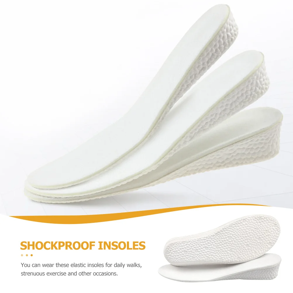

1 Pair Heightening Insoles Shock-Absorbing Arch Support Shoe Pads For Sports Walking Lightweight Non-Slip Tpu Insoles Foot Care
