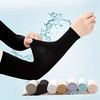 1 Pair Cooling Arm Covers for Men and Women Summer Sun Protection Sunshade Ice Silk Sleeves for Cycling Outdoor Sports Golf 2
