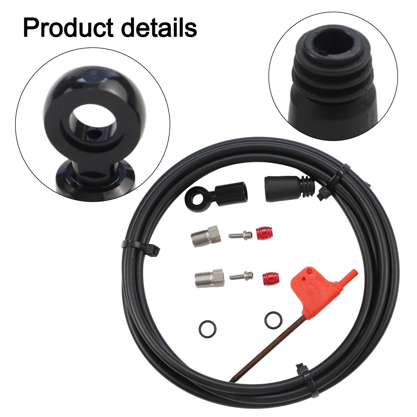 

Bike Upgrade Bicycle Maintenance Rubber Sleeve Hydraulic Disc Brake Hose Olive Bicycle Accessory Accurate Size