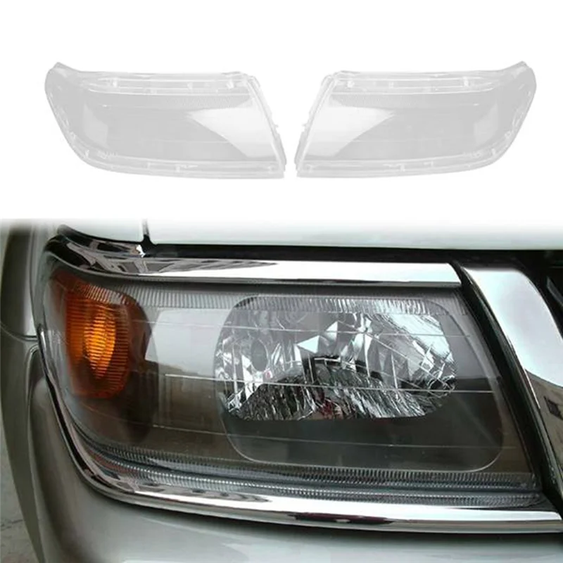 Car Left Headlight Shell Lamp Shade Transparent Lens Cover Headlight Cover for Mitsubishi Sport Pajero Race