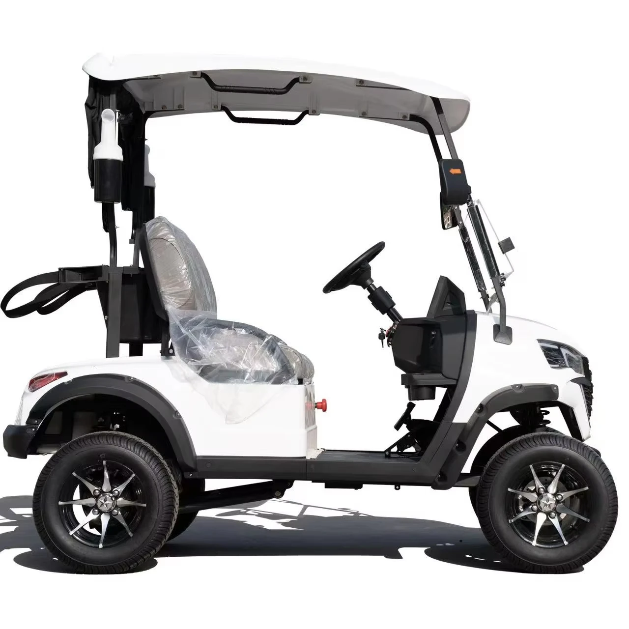 2/4/6/8 مقاعد معدنية الصلب البلاستيك الصيد عربة جولف الكهربائية على الطرق الوعرة عربات الغولف سيارة عربات التي تجرها الدواب جولف سكوتر #1