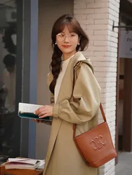 Korean Style Spring Autumn Casual Loose Fit Hooded Trench Coat Women Mid-Length Long Sleeve Chic Elegant Coat for Casual Looks