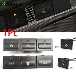 1Pc Car LED DRL Light Radar Sensor Power On Off Rearview Mirror Heat Switch Button with Wire for Ford Focus 2 Mk2 2009 2010 2011