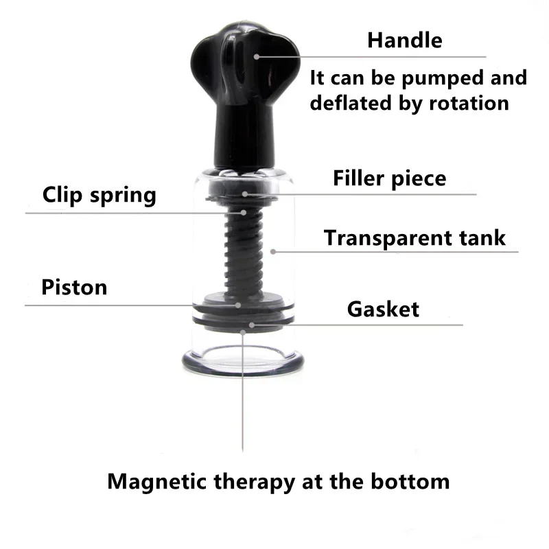 ボディマッサージ吸引カップ,アンチセルライト真空タンク,ツイストサクションカップ,背中と首,1個