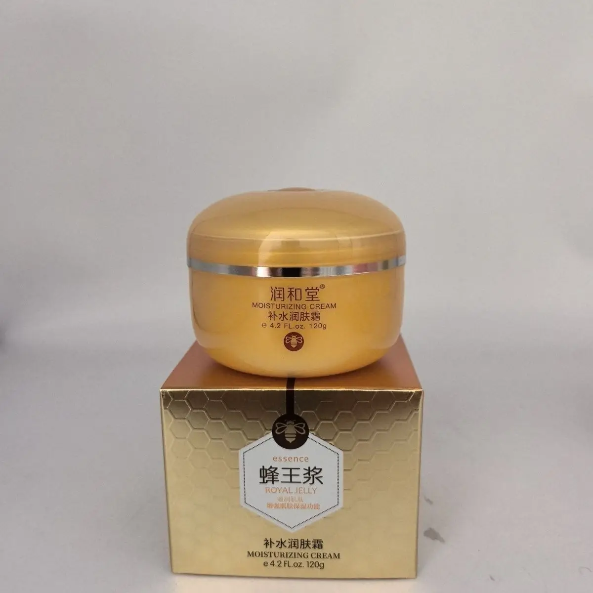 Runhetang Royal Jelly Moisturizing Cream 120g, Nourishing Hydrating Face Cream for Dry Normal Skin