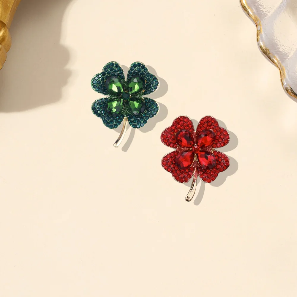High-end Plant-shaped Brooch Unisex Diamond-encrusted Alloy Corsage Brooch High-end Clothing Backpack Scarf Accessories Brooches