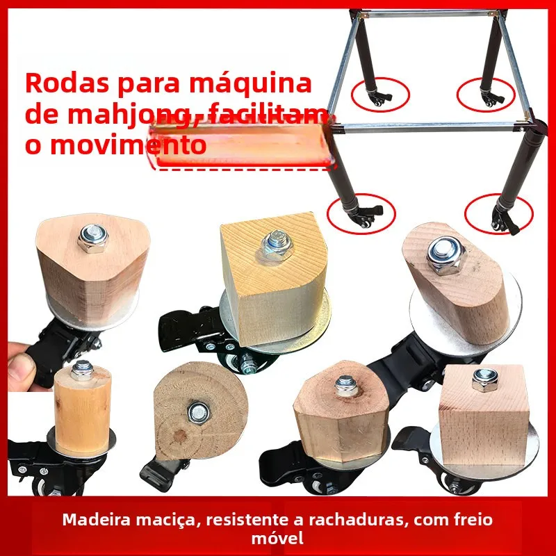 table-de-mahjong-en-bois-veritable-roulettes-mobiles-patins-universels-pieds-mobiles-glissieres-pour-machine-a-mahjong-accessoires-pour-jeux-de-societe-et-loisirs