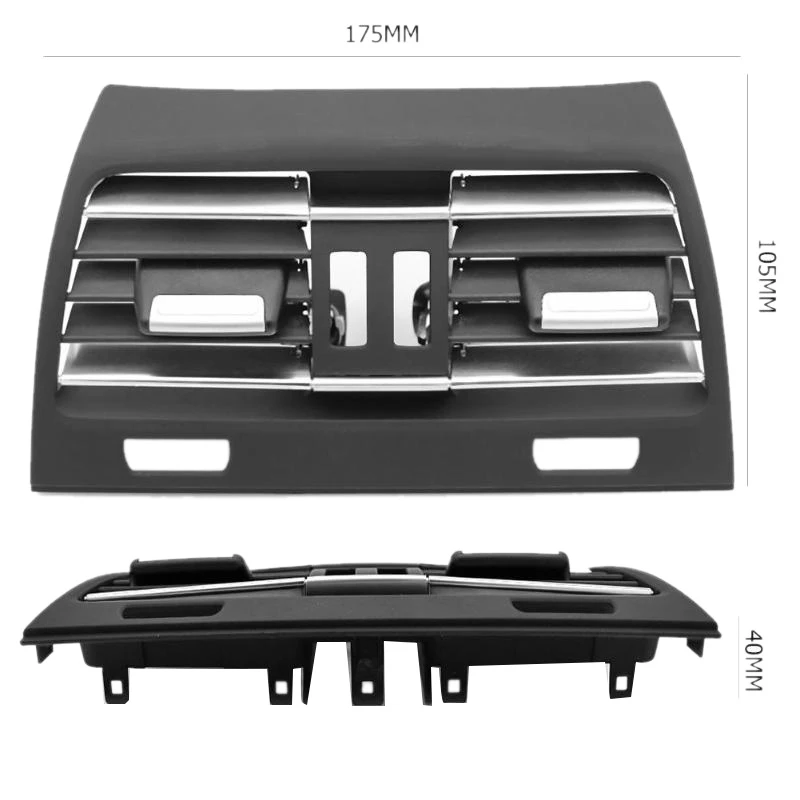 Car Rear Center Console Vent Panel Outlet Grille Cover Fresh AC Air Vent Grille Cover For BMW F01 F02 750I 750Li 2009-2015