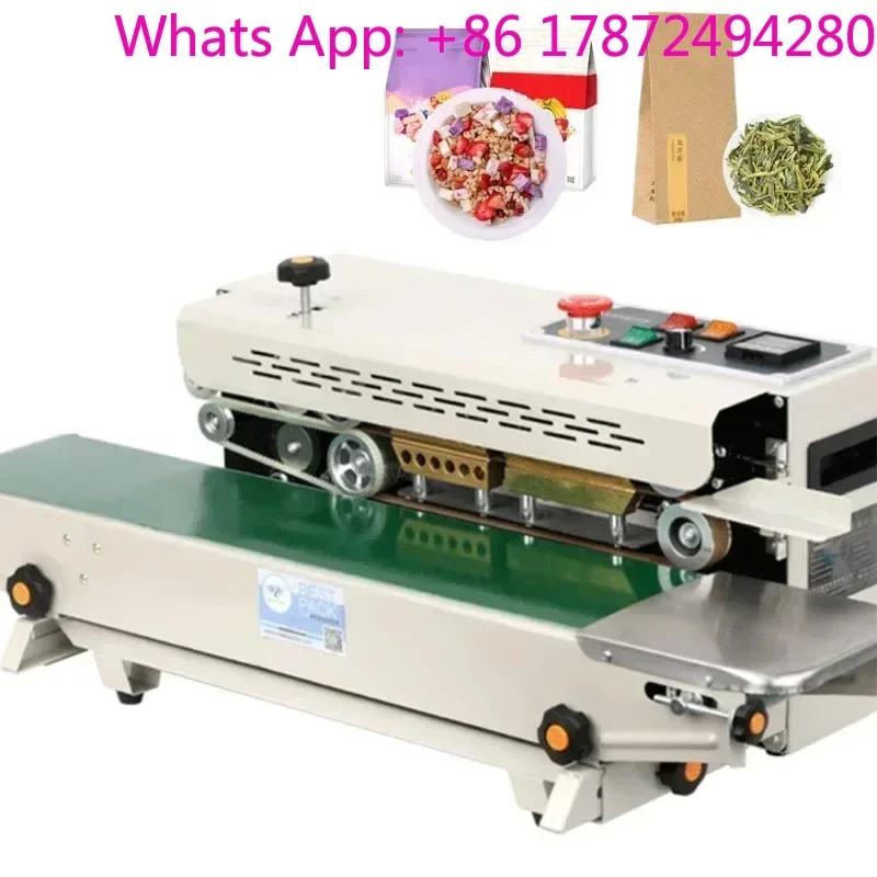 Electric Continuous Bag Sealer for Aluminum Foil & Plastic Film Packaging Machine Commercial Bag Sealing Tool