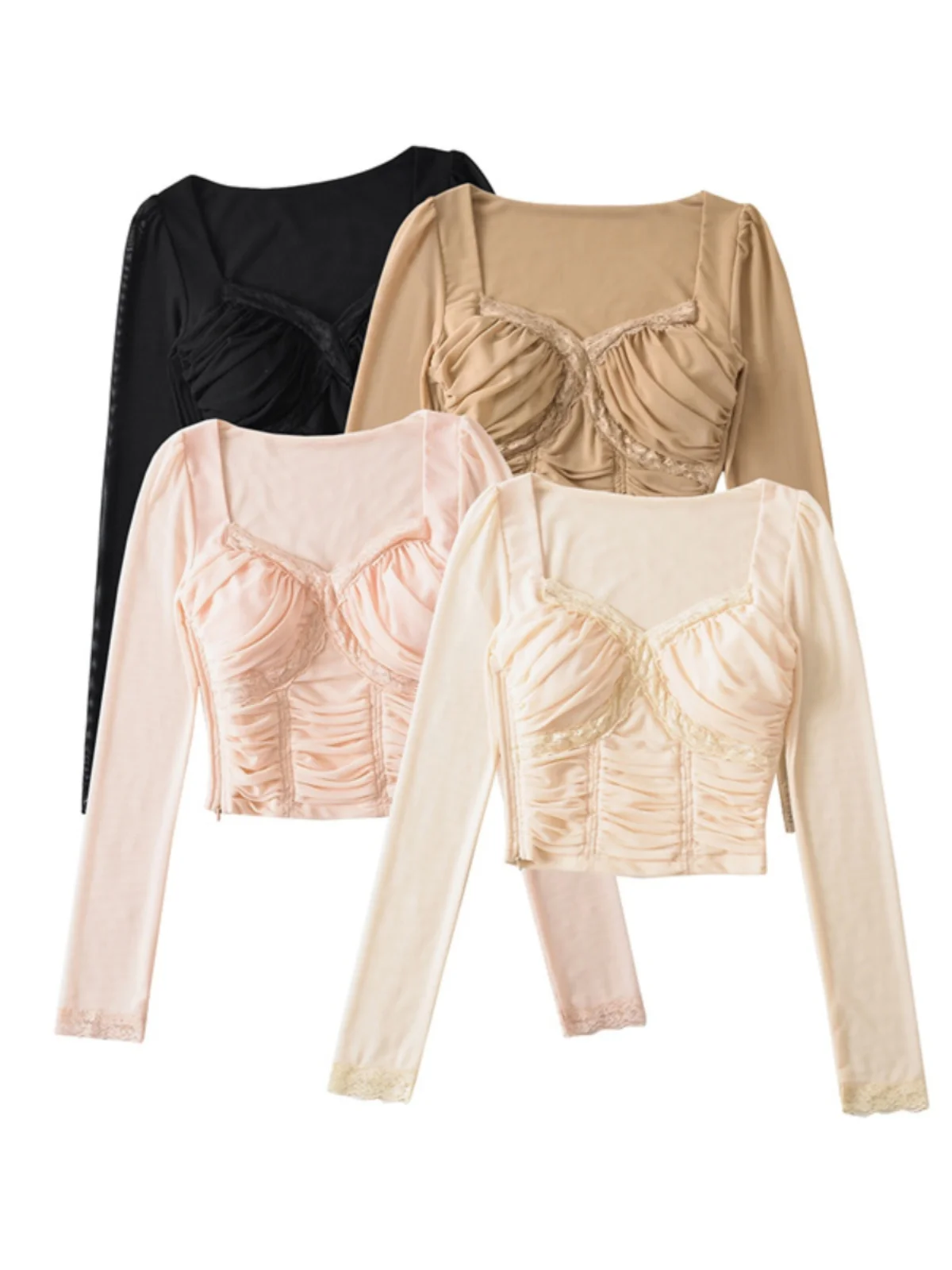 Street Sle Sexy dentelle épissure ort Svel v-ne Base irt pur désir vent minceur moi haut pour les femmes