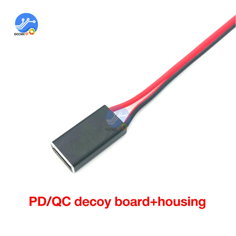 USB-C PD Trigger Board Module PD/QC Decoy Board Fast Charge USB Type-c to 12v High Speed Charger Power Delivery Boost Module