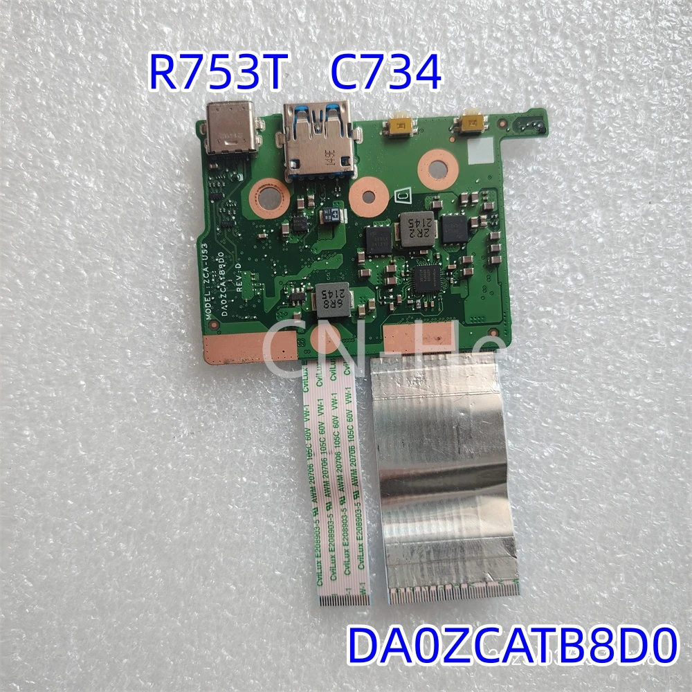 

Original DA0ZCATB8D0 For Acer Chromebook R753T C734 USB-C USB Board w/ Cables 100% Perfect Work
