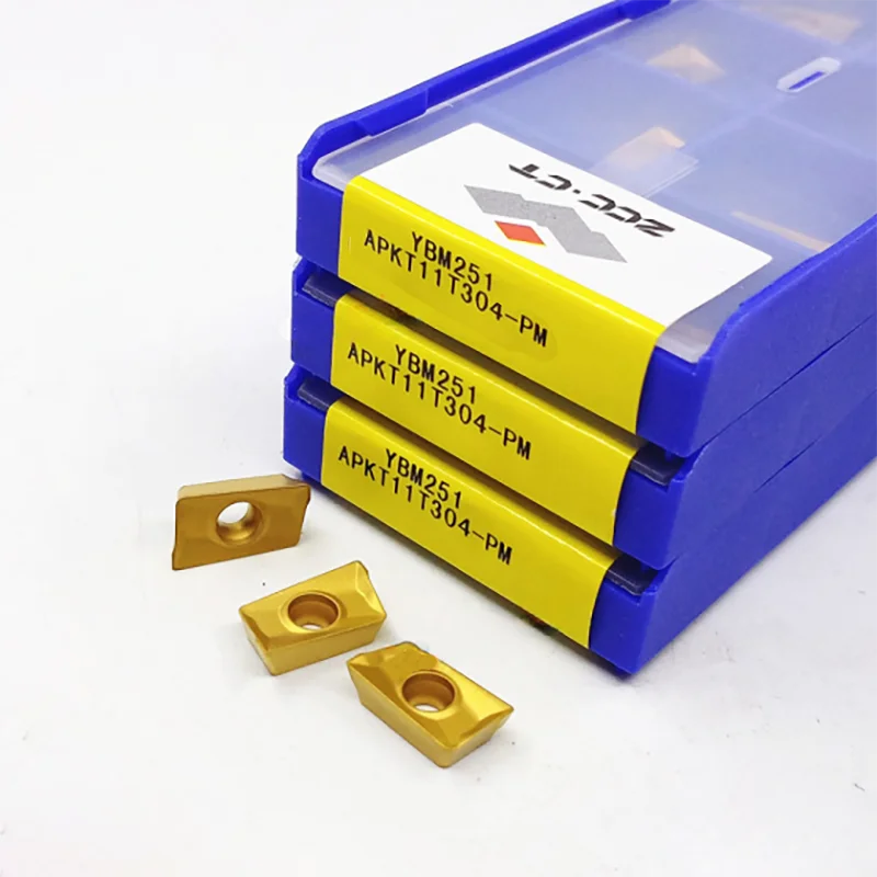 

ZCC CT Original APKT11T308-APM APKT11T308-PM Milling Inserts APKT 11T308 PM APM Lathe Tool Carbide Milling Turning Tools