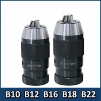 Automatic Locking Self-tightening Drill Chuck Keyless B10 B12 B16 B18 B22 Lathe tools Toolhoder MTA MTB R8 C20 For Drill