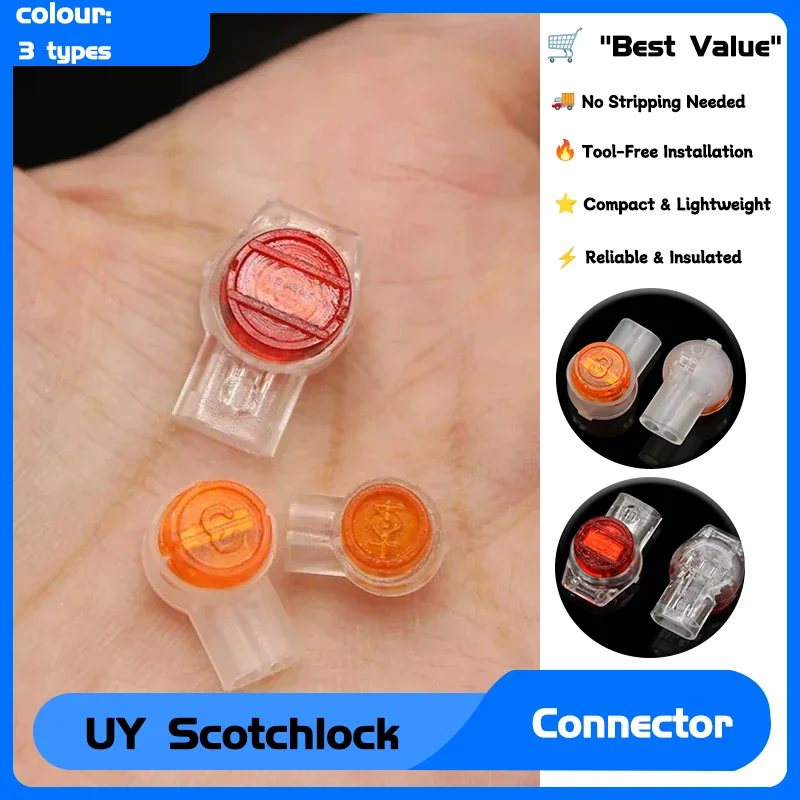 

Connector UY Wiring Sub Network Cable Wiring Sub Waterproof Wiring Network 30/50/100Pcs K1 K2 K3 Cable Telephone Line Terminal