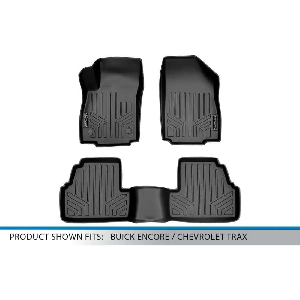 مجموعة مفارش أرضية مناسبة مخصصة من SMARTLINER مكونة من صفين متوافقة مع 2013-2022 Buick Encore