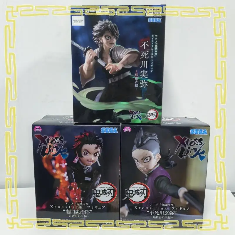 

in stock Genuine SEGA XrossLink Demon Slayer Kimetsu no Yaiba Kamado Tanjirou Shinazugawa Sanemi PVC Anime Figure Model