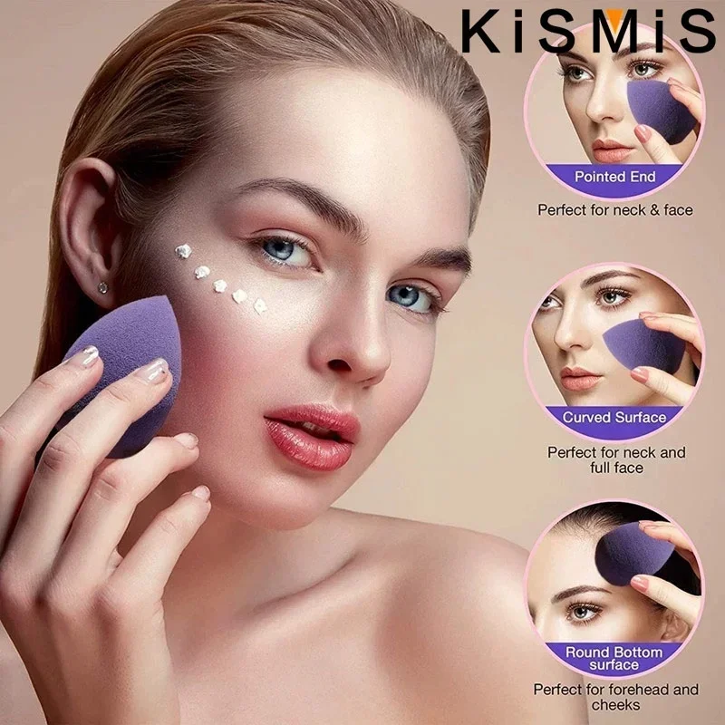 KISMIS 4 pz/scatola nuovo Set di spugne per il trucco Face Beauty soffio di polvere cosmetico per fondotinta crema correttore Make Up Blender Tools