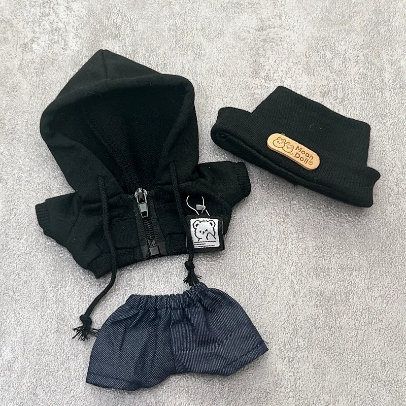 

15/17cm Labubu V1 V2 V3 Doll Clothing Fashion Hoodie and Pants Set Korean Idol Trendy DIY Doll Clothing Accessories Toy Gift