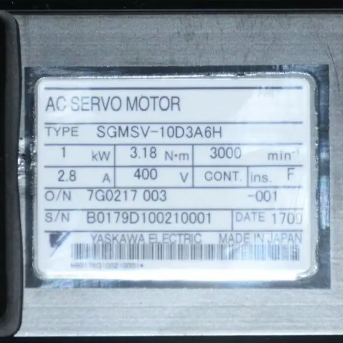 

SGMSV-10D3A6H Brand New Servo Motor，Fast shipping SGMSV 10D3A6H