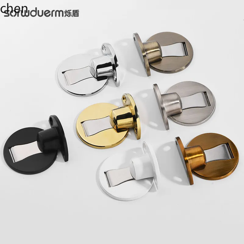 Zml door suction, no punching, bathroom floor suction, door bumper, , strong magnetic  stop, floor-mounted door stop