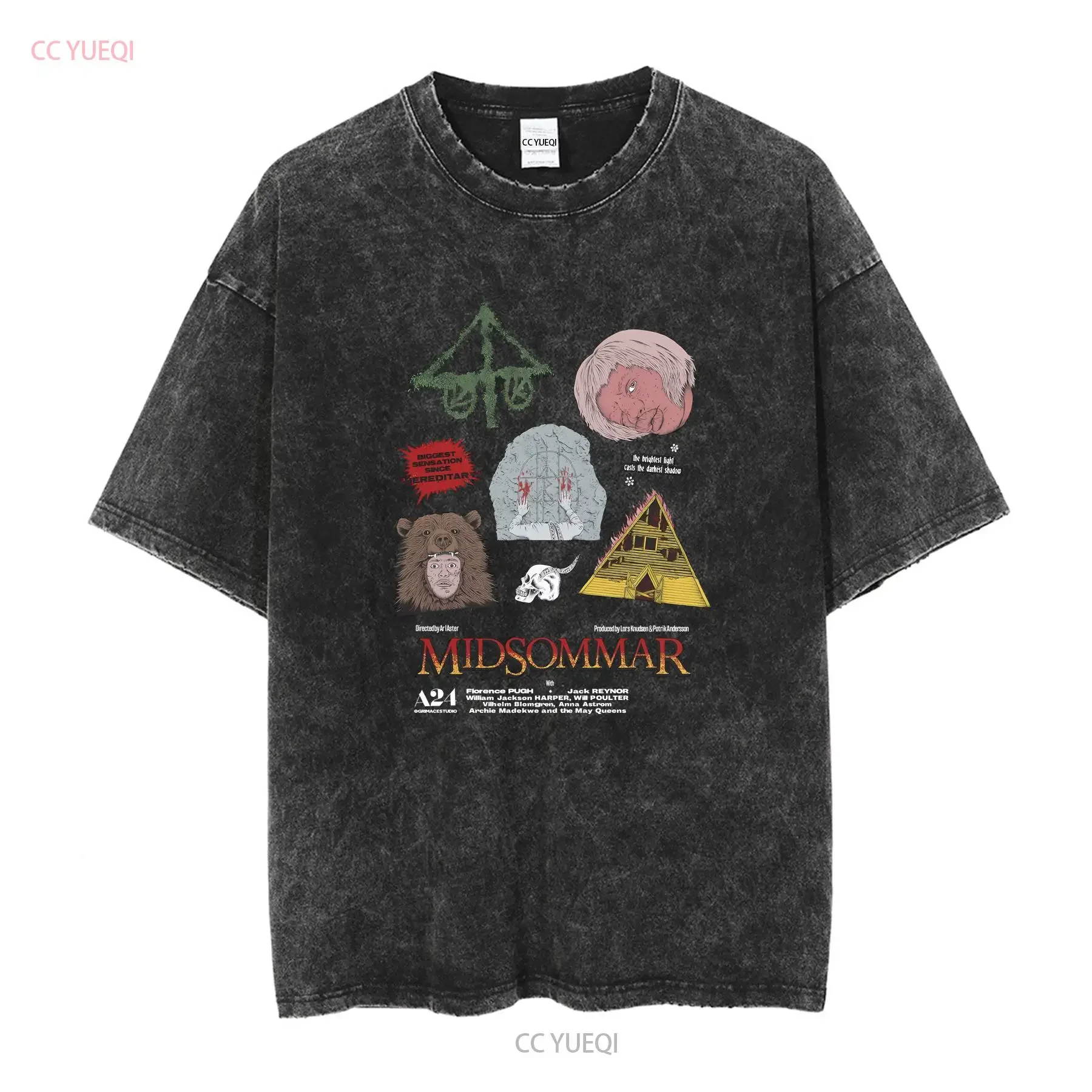 Midsommar A24 T Shirt Full Size S 5XL TR1823 vintage Washed Stylish designer clothes Unisex graphic Soft Comfortable Casual