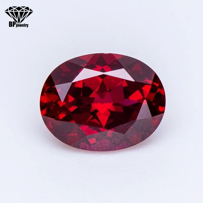 

New Lab Grown Oval Shape Ruby Pigeon Blood Red Hand Cut Gemstone for DIY Charms Women Jewelry Making Selectable AGL Certificate