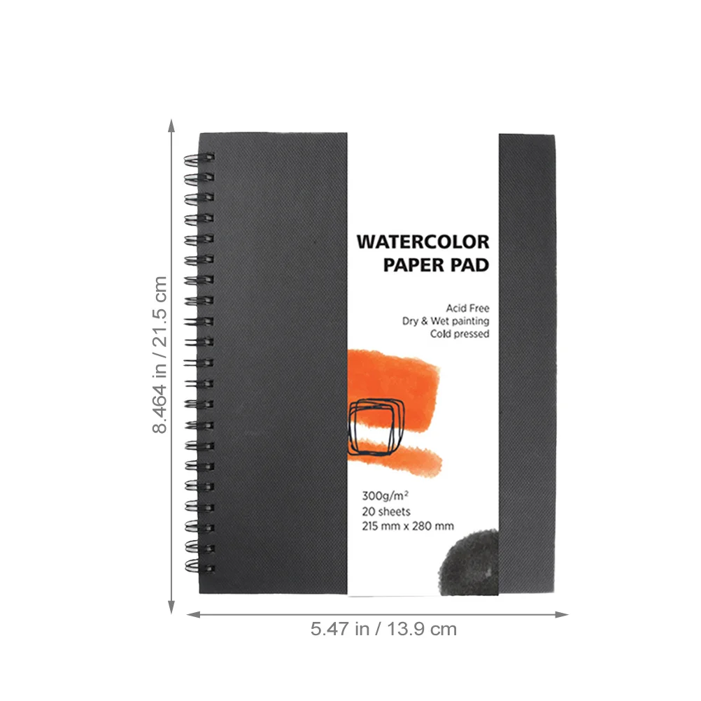 Watercolor Painting Book Spiral-Bound Drawing Pad For Kids Adults Smooth Surface Art Sketching Graffiti Crafting