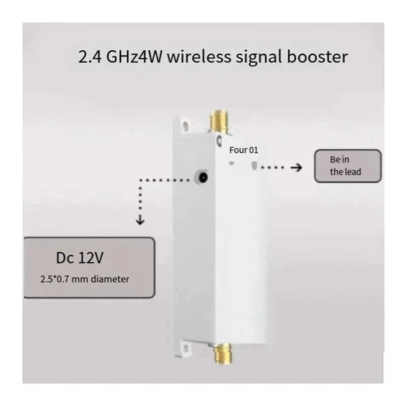 

Leading-RF 2.4Ghz 4W 36Dbm Biodirectional Amplifier Wifi Booster Module RF Extender Drone Signal Parts Adaptor US Plug Durable
