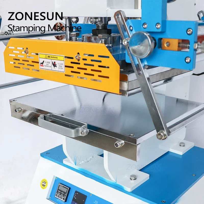 ZONESUN ZS-819M2 300*400mm Pneumatic Digital Letter Paper PVC Leather Hot Foil Stamping Embossing Machine Heat Press Machine