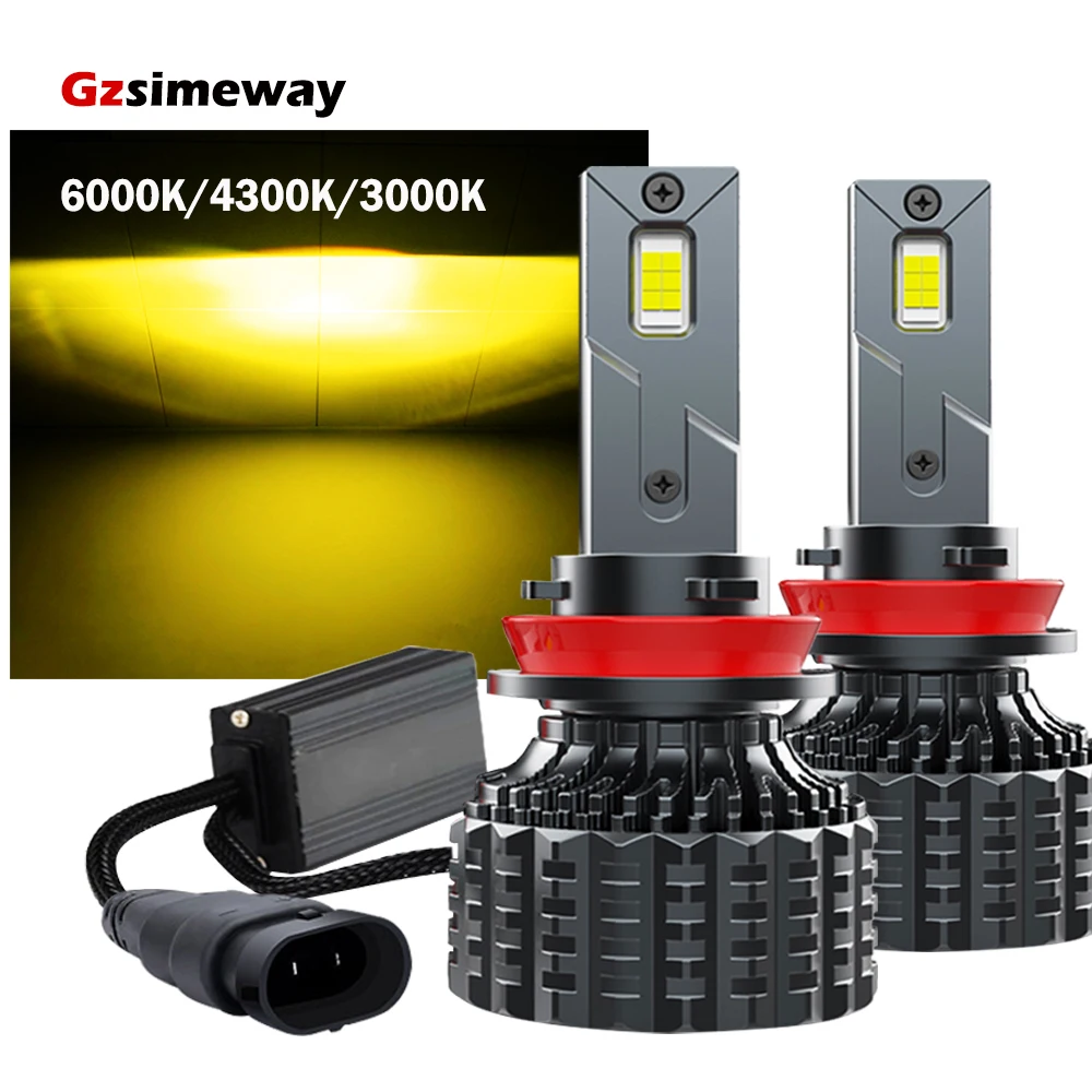 2PCS 30000LM H4 LED Lamp Canbus H11 H7 HB3 HB4 H13 Car Headlights 3000K 4300K LED H3 H8 881 9006 Auto Fog Light Bulbs 6000K 130W