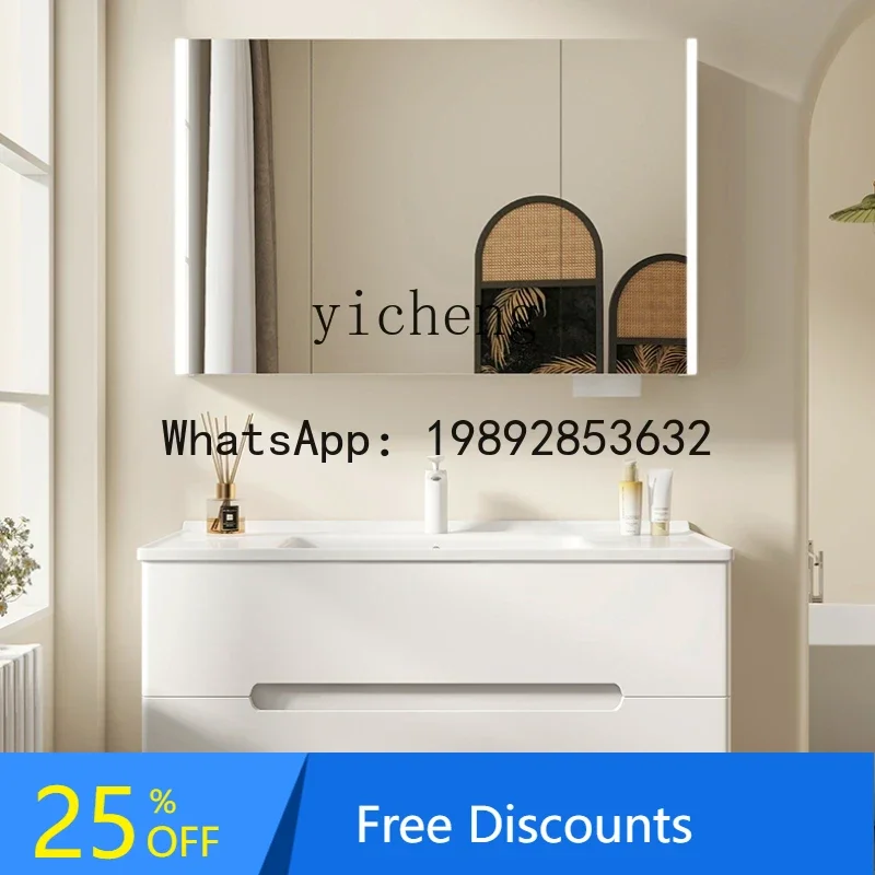 

bathroom cabinet ceramic integrated basin modern simple washbasin cabinet combination washbasin toilet