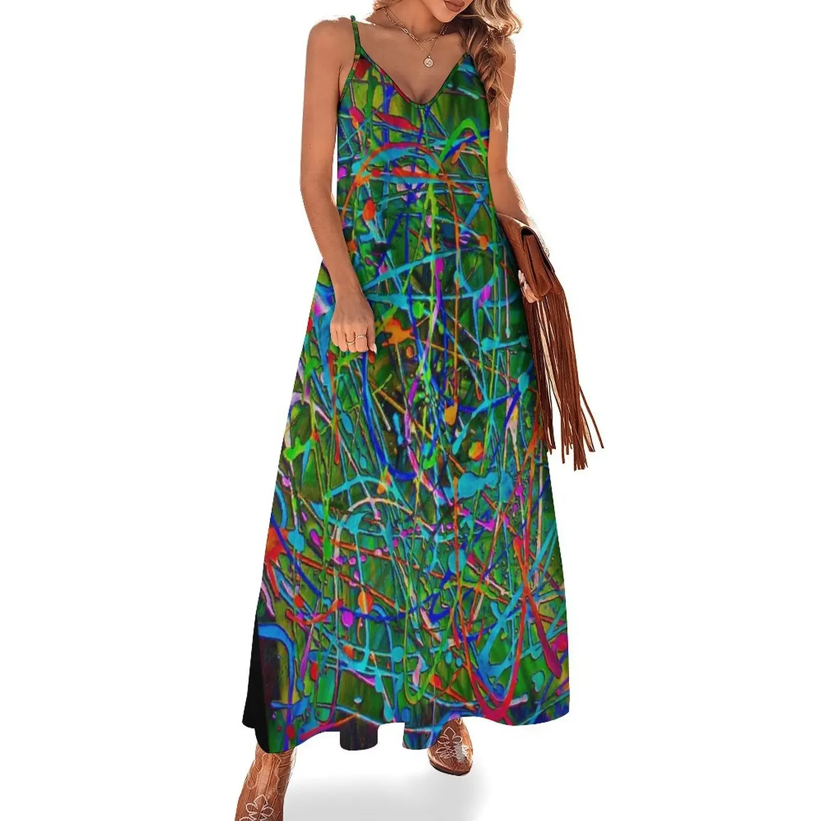 

Where Lines Meet Sleeveless Dress bandage dress Party dresses for women evening dress woman