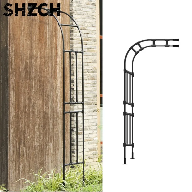 Arch Plant Trellis Semi-Circular Wall Mounted Plant Support for Clematis & Roses Outdoor Garden Climbing Frame Decorative Arch
