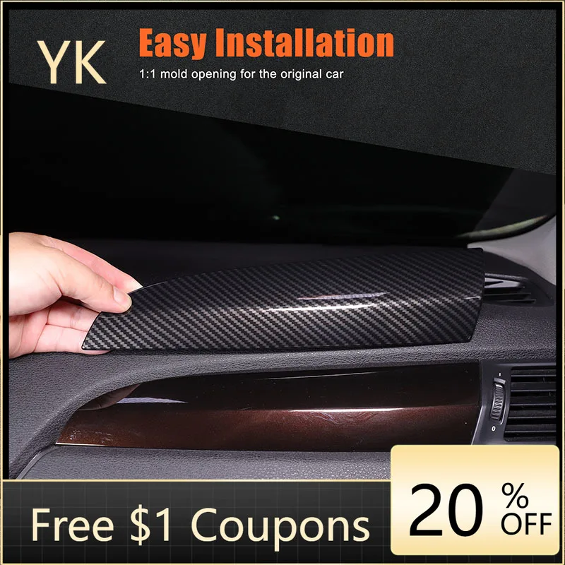 

Для BMW X3 X4 F25 F26 2011-2017 ABS углеродное волокно центральная консоль автомобиля второго пилота крышка панели отделка наклейки аксессуары для интерьера автомобиля