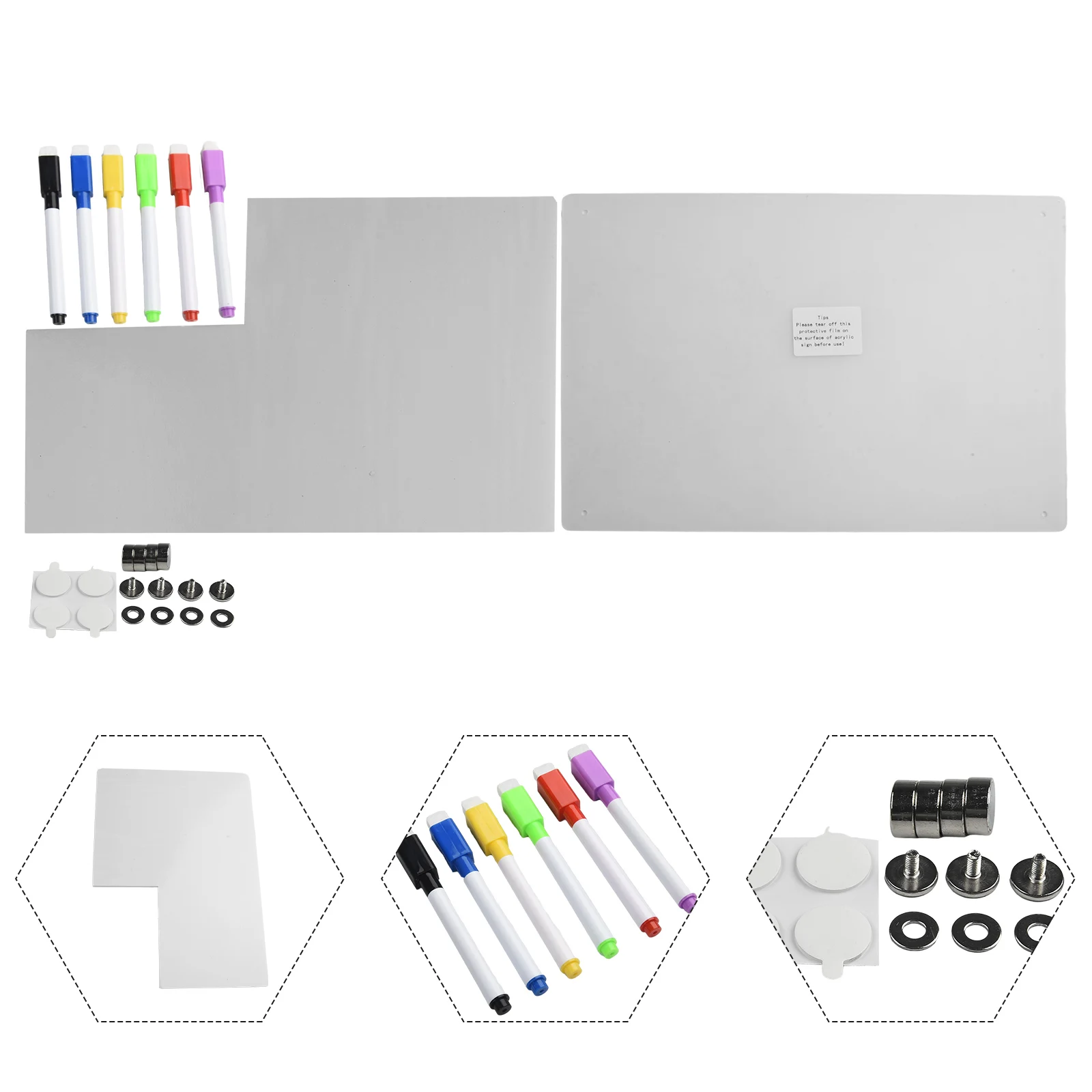 Acrylic Fridge Calendar with Strong Magnets for Weekly Organization Monthly Planning and Daily Reminder Tracking