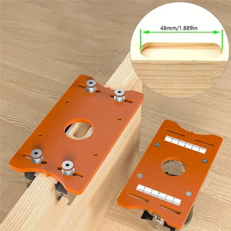 YANA50I 2 In 1 Invisible Fastener Slotting Bracket Tool Adapter 160Mm Length, 65Mm Diameter, For Woodworking Furniture And DIY