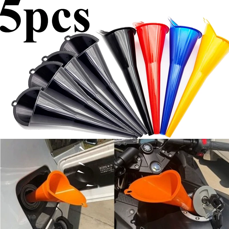 

Car Long Stem Funnel Oil Fuel Filling Tools Anti-splash Plastic Oil Funnel Motorcycle Refueling Tool Motorcycle Equipments Parts