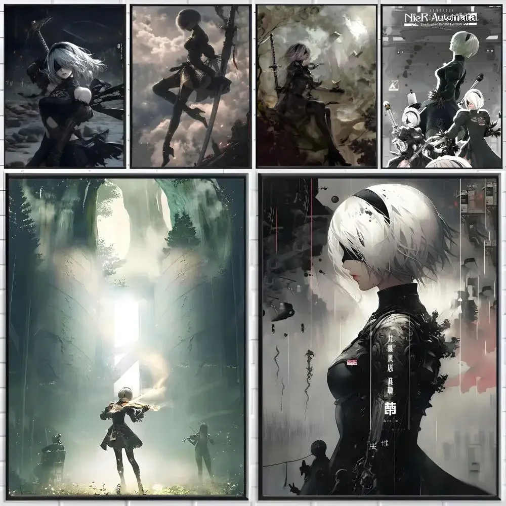 Game Action NieR Automata Poster Distinct Home Decor Concepts Chic Indoor Art Pieces