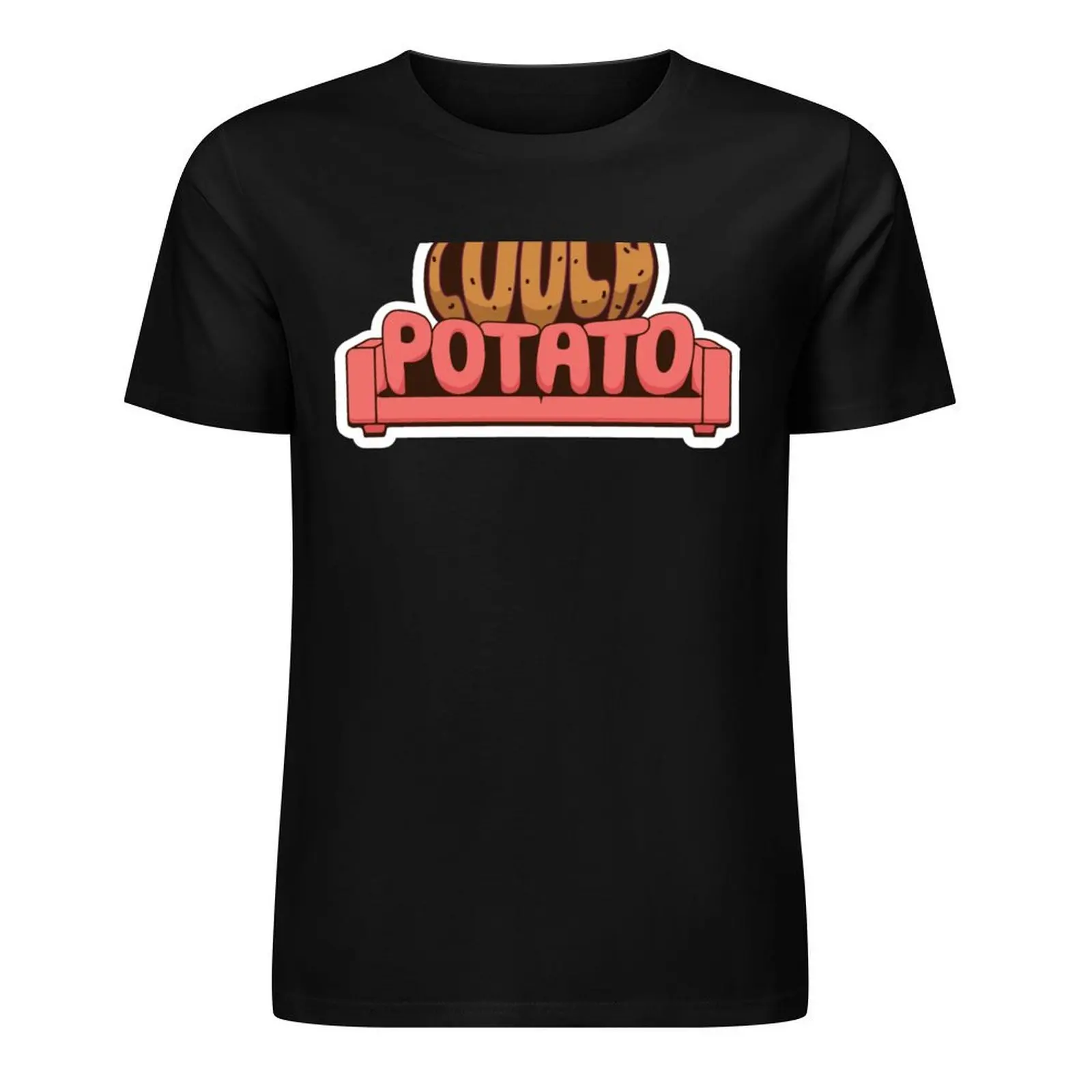 Illustrated food idiom: Couch potato T-Shirt Aesthetic clothing quick-drying designer shirts heavyweight t shirts for men