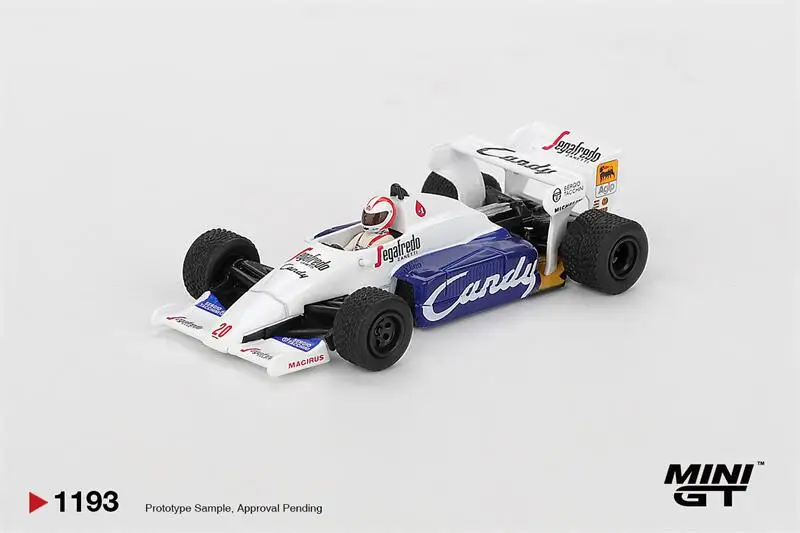 MINI GT 1:64 Toleman TG184 NO.20 Johnny Cecotto 1984 Monaco Grand Prix Die-Cast Car Model Miniature Gifts