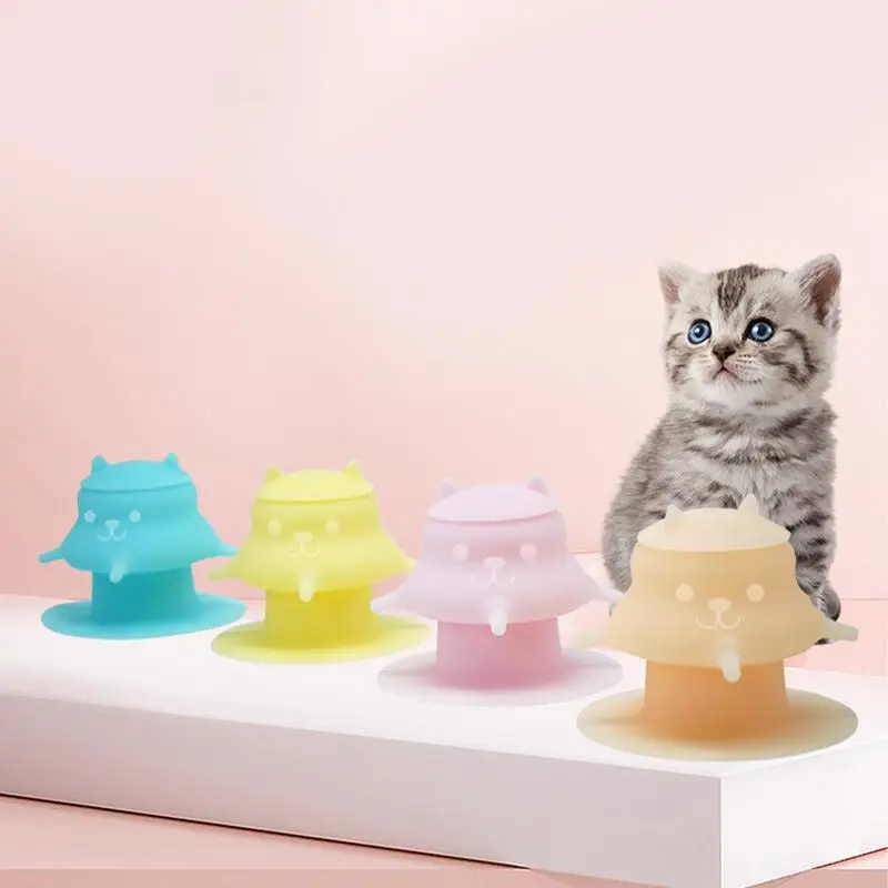 Кормушка для домашних животных в форме соски, мимическое грудное молоко, прочная присоска, стабильная, нескользящая, для встреч, грудного вскармливания для нескольких молодых домашних животных