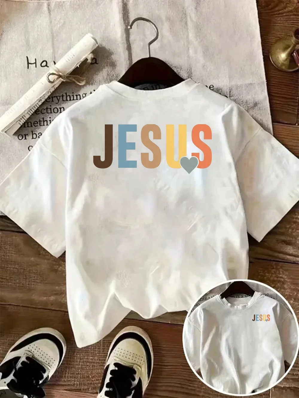 Jesus Christian Graphic Tee Inspirational Faith Based T-shirt Religious Short Sleeve Top Casual Summer Streetwear for Women Men