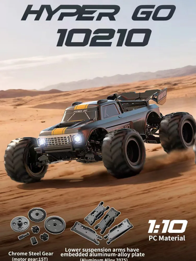 MJX Neues 10210 1/10 Vollmaßstab Bürstenloses 4WD Hochgeschwindigkeits-Profi-Rennwagenmodell HYPER GO Elektrisches RC-Fernsteuerungsauto