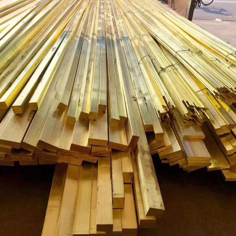 Imagem -02 - Latão Sólido Flat Bar Square Rods Estoque