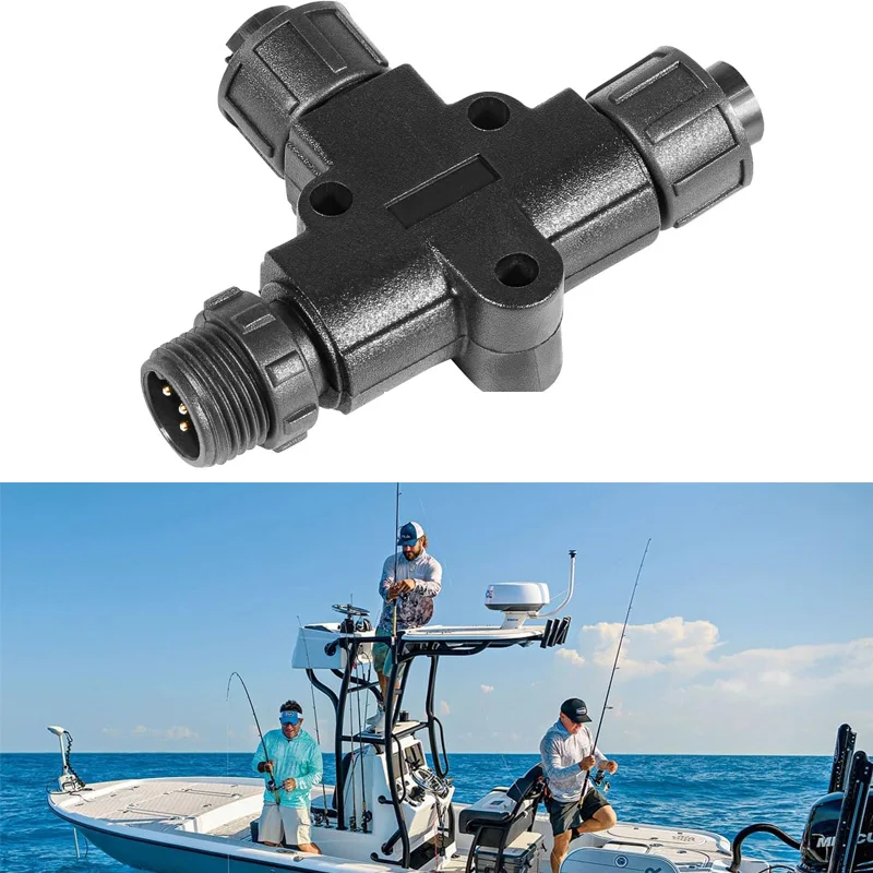 NMEA 2000 (N2k) (Tee) T-Connector for Garmin Lowrance Simrad B&G Navico Networks Waterproof Plugandplay Boat Accessories