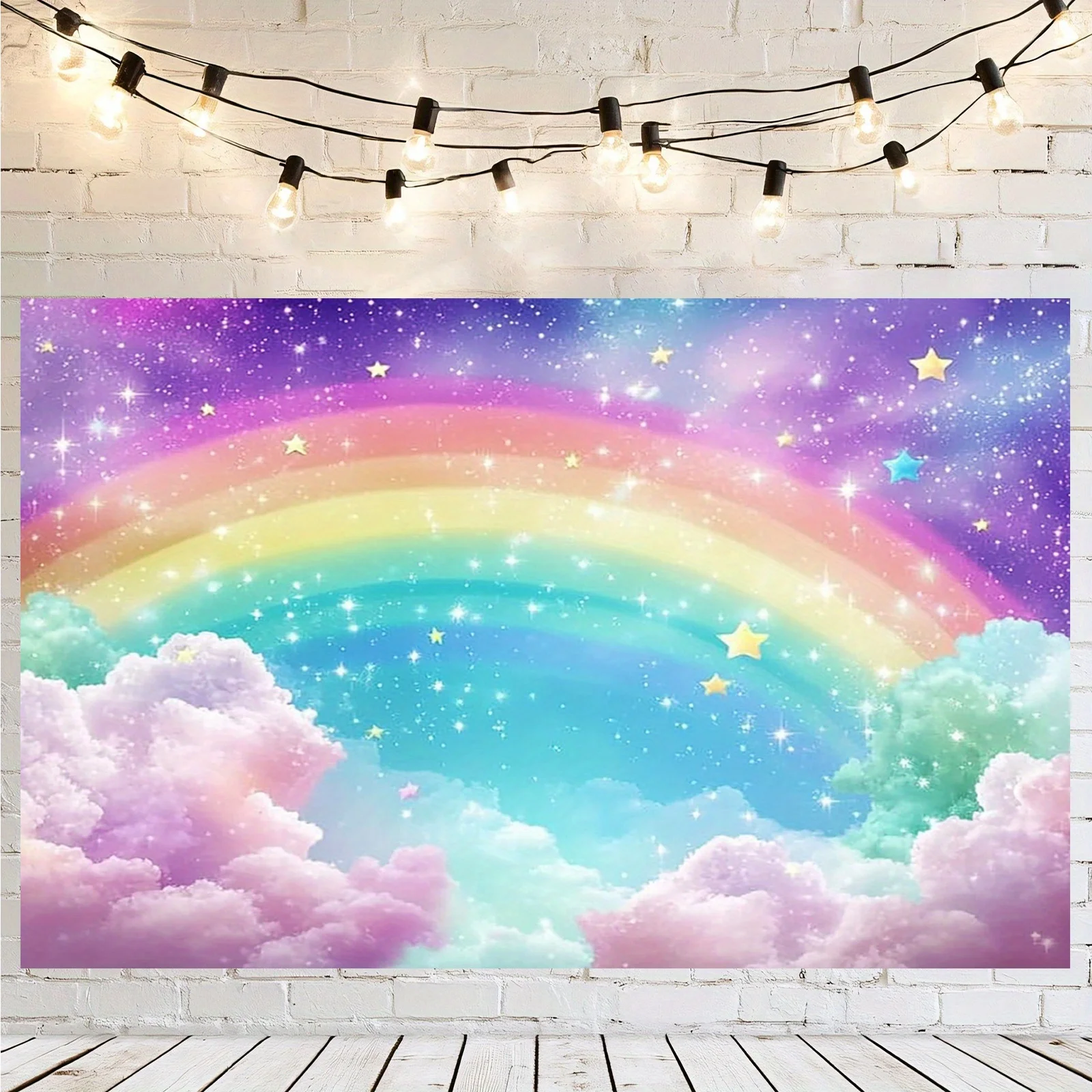 2D flat banner, 1 piece - Rain - Star Flat Back 评论和价格
