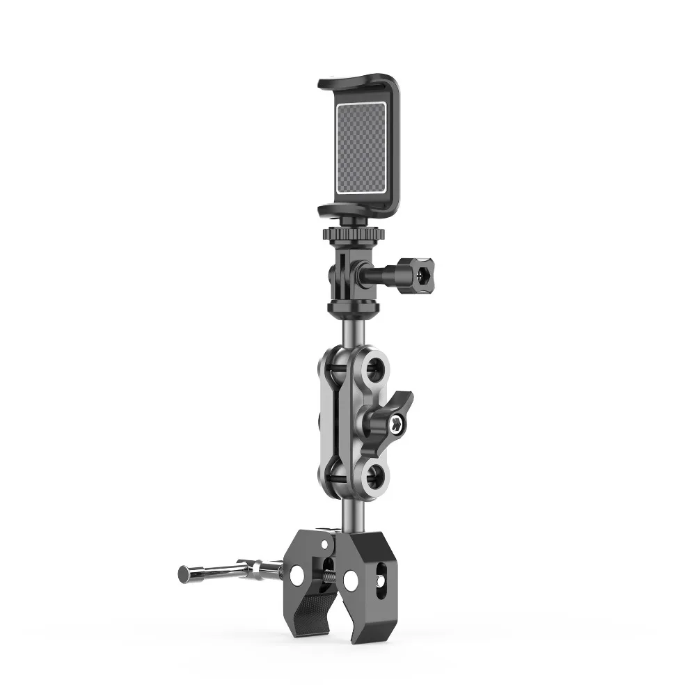 

Sturdy Super Clamp Phone Holder Universal 1/4" Screw Adjustable Supervisory Control Holder Phone Bracket Golf Cart
