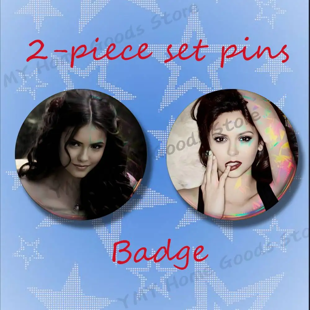 Actor K-Katherine P-Pierce 2-piece set Free Mix Backpack Clothes Jewelry Accessories Round Badge Collection Gifts